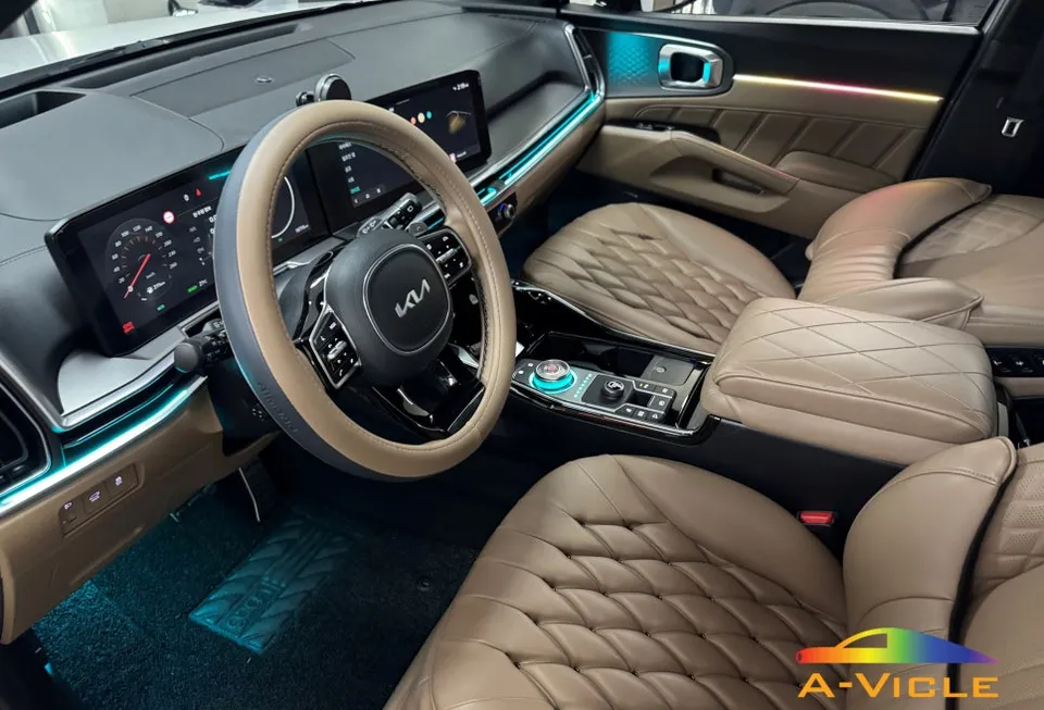 Kia Sorento MQ4 ambient lighting installation result