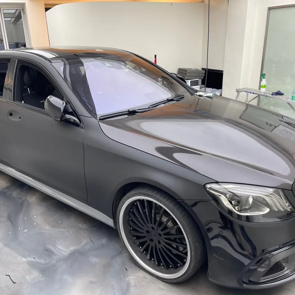Mercedes-Benz S63 AMGのカーラッピング事例 施工写真 6