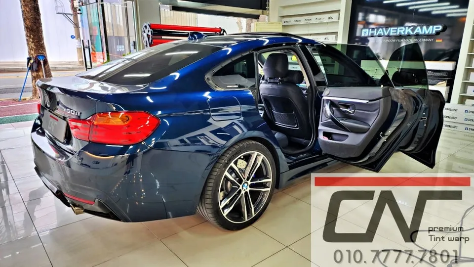 BMW 4 Series G22 カーフィルム施工事例|費用目安・仕上がり 施工写真 1-2