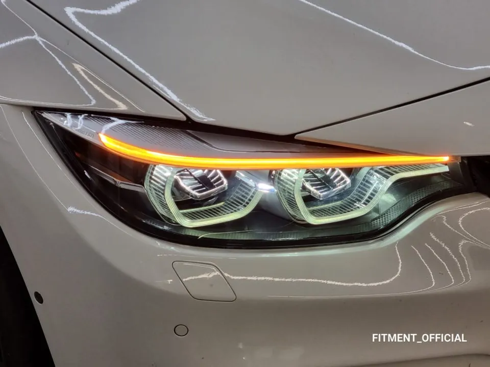 BMW M4 F82 lighting upgrade installation result