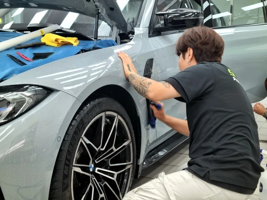 BMW M3 PPF施工事例|費用目安と仕上がり 施工写真 2-3