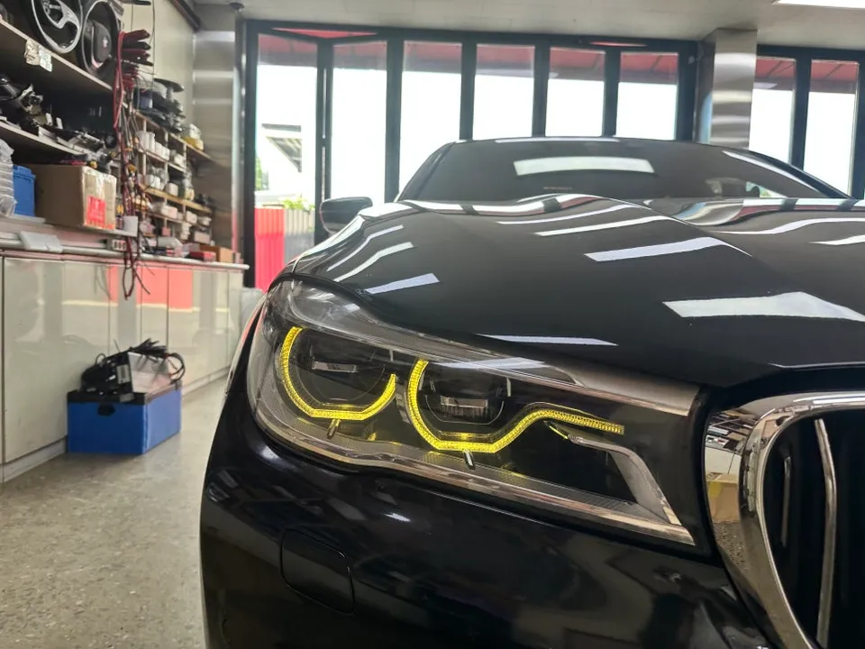 BMW 7 Series G11 lighting upgrade installation result