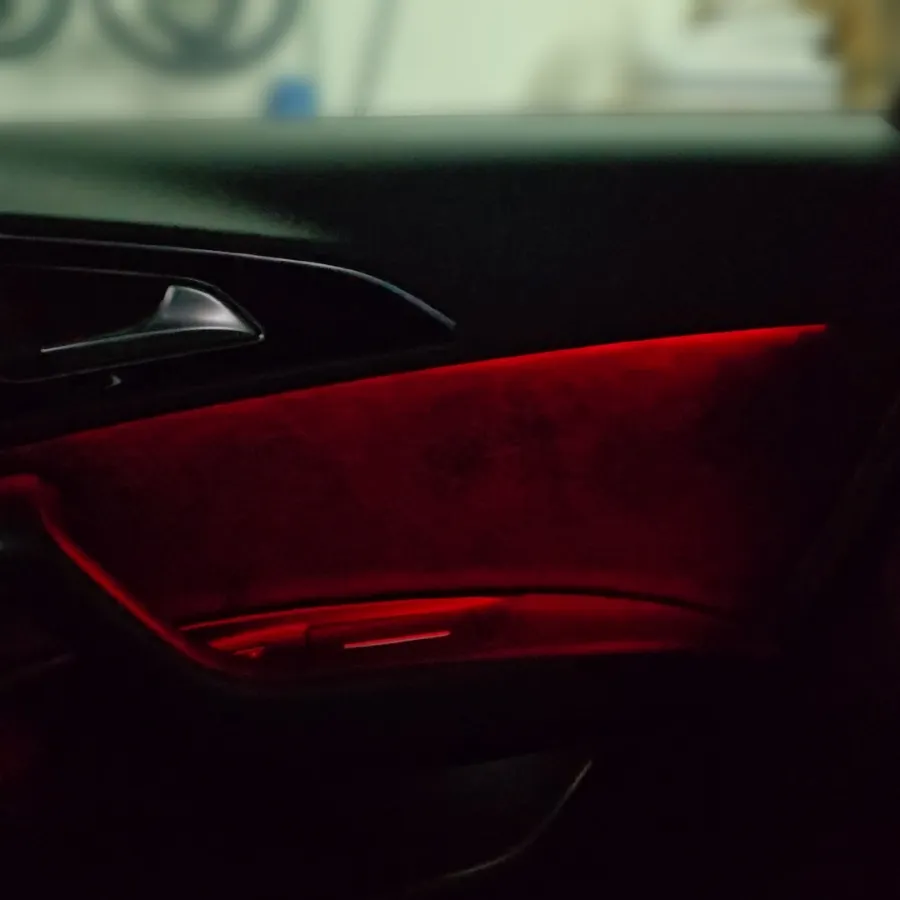 Audi A6 C7 Ambient Lighting Upgrade: Red Color Conversion After