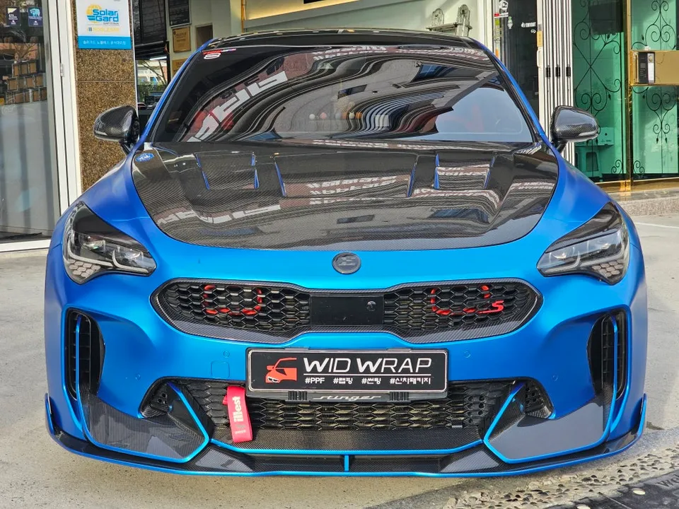Kia Stinger PPF施工事例|カメレオンフィルムで個性を演出 施工写真 2-2