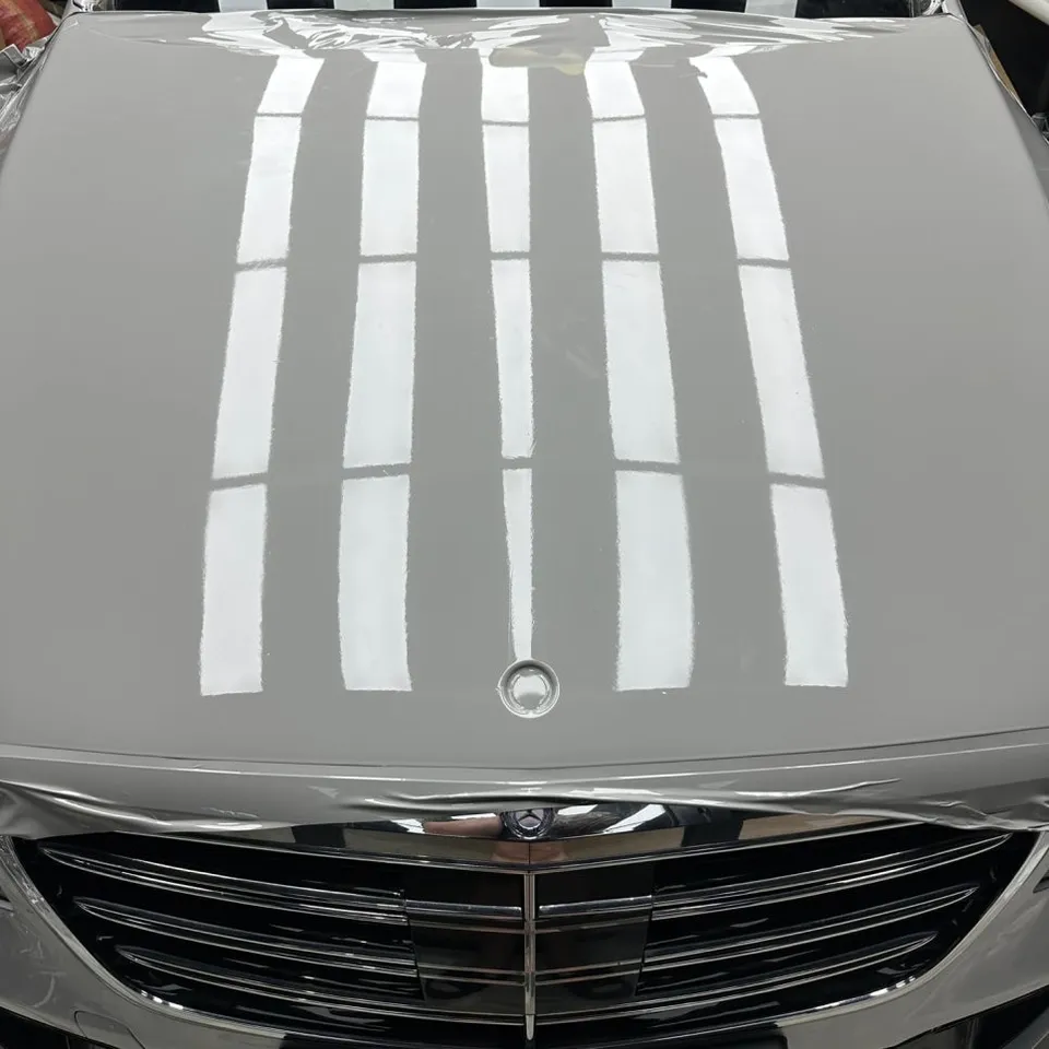 Mercedes-Benz S-Class W222のカーラッピング事例|費用目安・仕上がり 施工写真 3-1