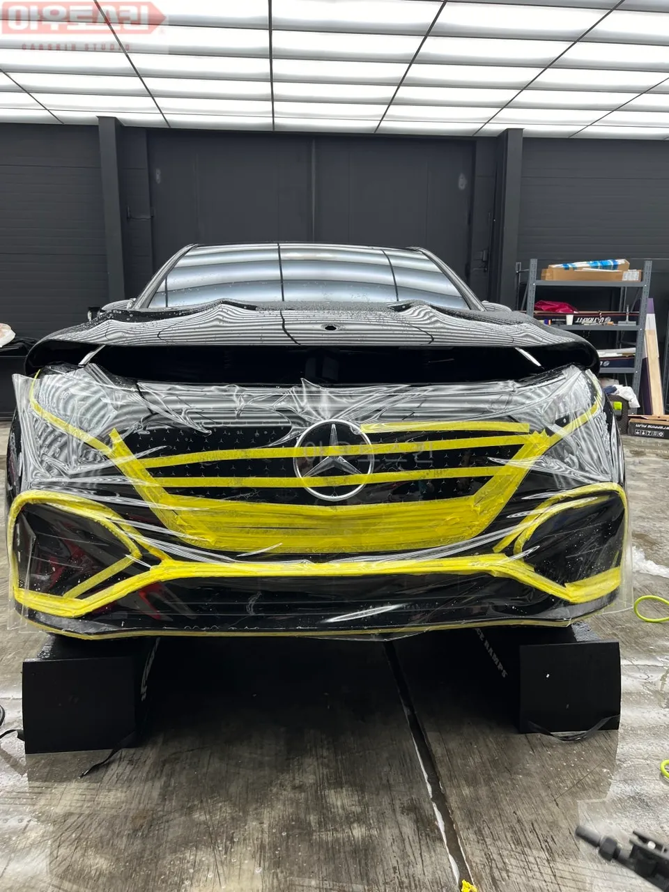 Mercedes-Benz EQS PPF施工事例：費用目安と仕上がり 施工写真 3-1
