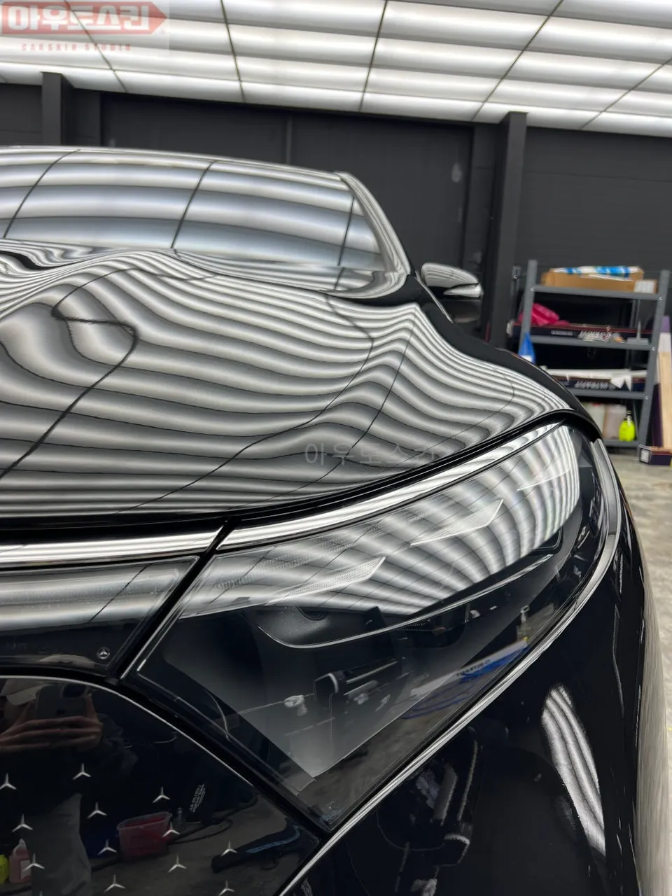 Mercedes-Benz EQS PPF施工事例：費用目安と仕上がり 施工写真 2-2