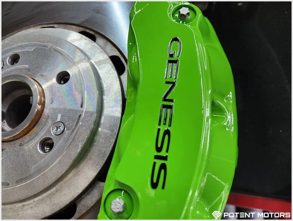 Genesis G80 wheel repair - Genesis G80 Wheel Repair & Painting Review — Vivid Green Accents photo 3