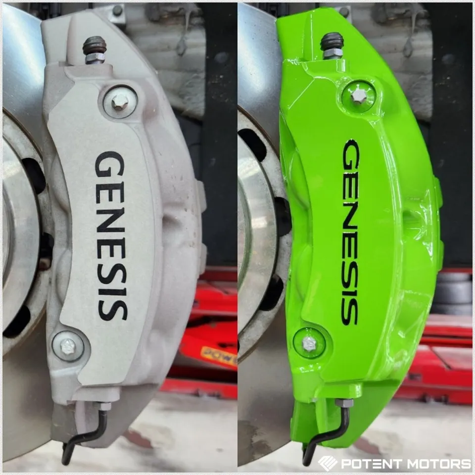 Genesis G80 wheel repair - Genesis G80 Wheel Repair & Painting Review — Vivid Green Accents photo 4