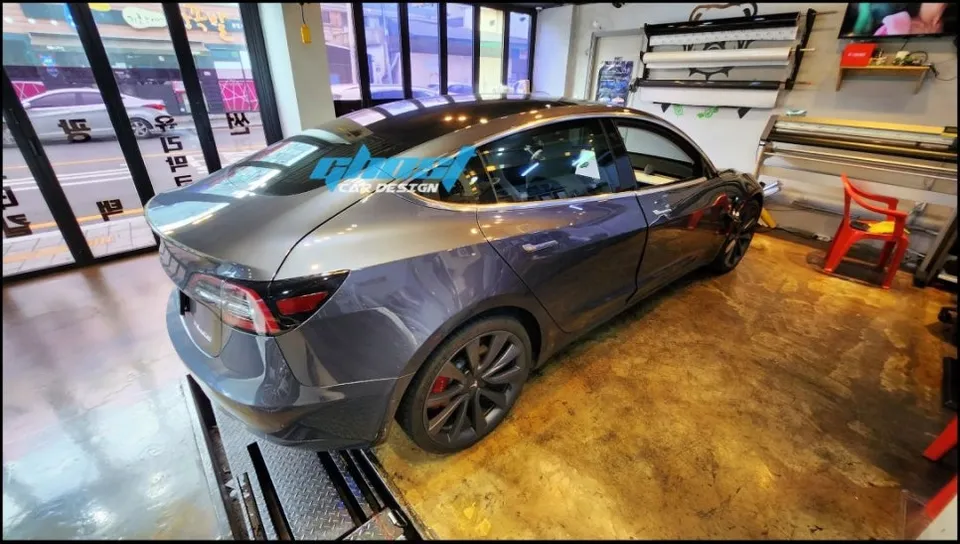 Tesla Model 3 chrome delete - Tesla Model 3 Chrome Delete Review — Pearl White Wrap photo 4