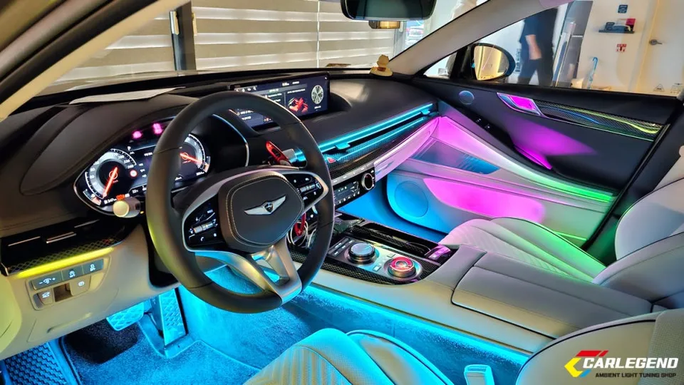 Genesis G80 RG3 ambient lighting - Genesis G80 Ambient Lighting Upgrade Review photo 5