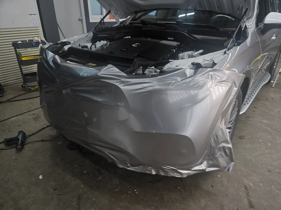 Mercedes-Benz GLC Coupe vinyl wrap - Mercedes-Benz GLC Coupe Vinyl Wrap Installation Review — Cost photo 4