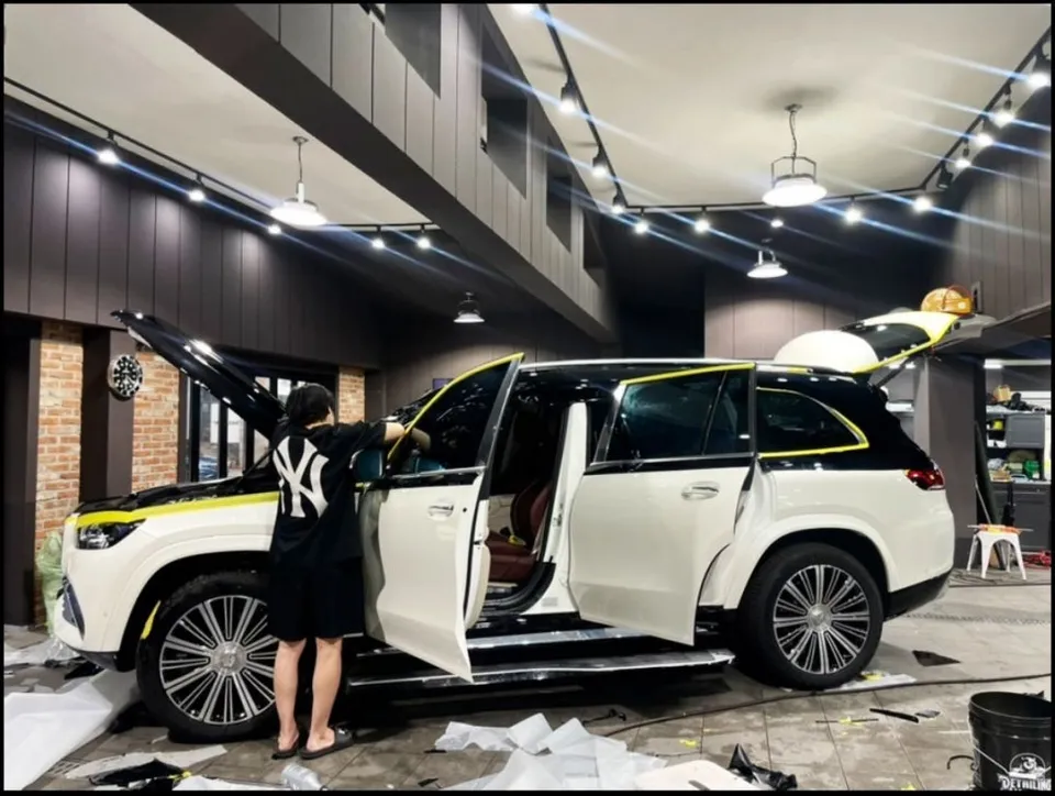 Mercedes-Benz GLS600 ppf - Mercedes-Benz GLS600 Black PPF Review — Duotone Effect photo 5