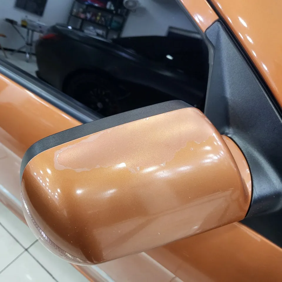 Kia Morningのカーラッピング事例：費用目安と仕上がり 施工写真 4-2