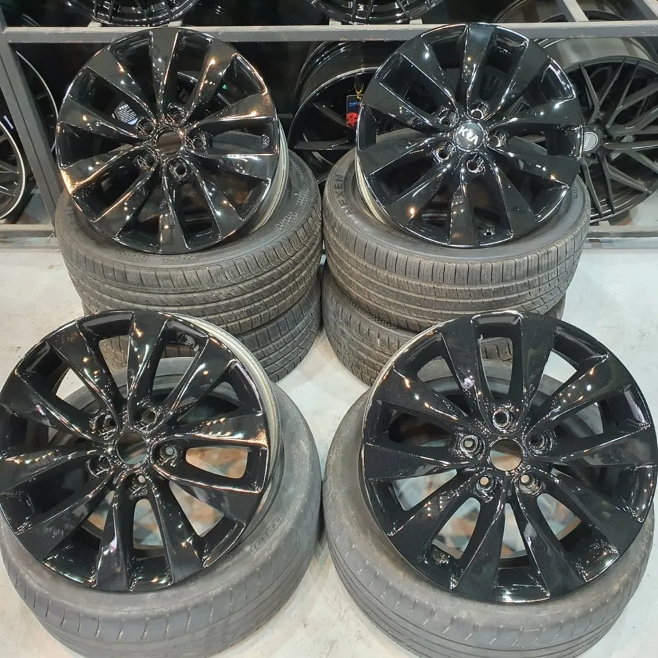 Kia K5 tires - Kia K5 Tire Replacement Review: Gloss Black Wheel Coating photo 4