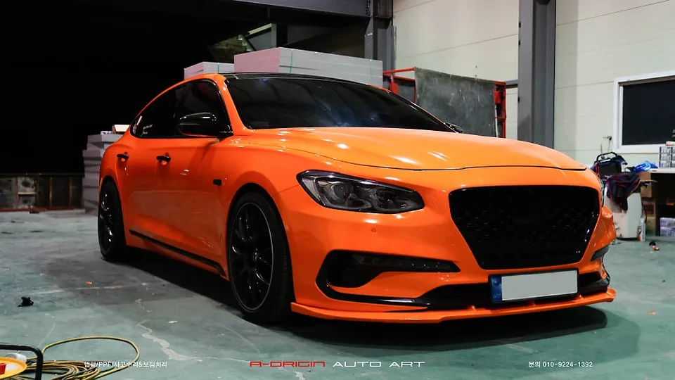 Hyundai Grandeur IG vinyl wrap review