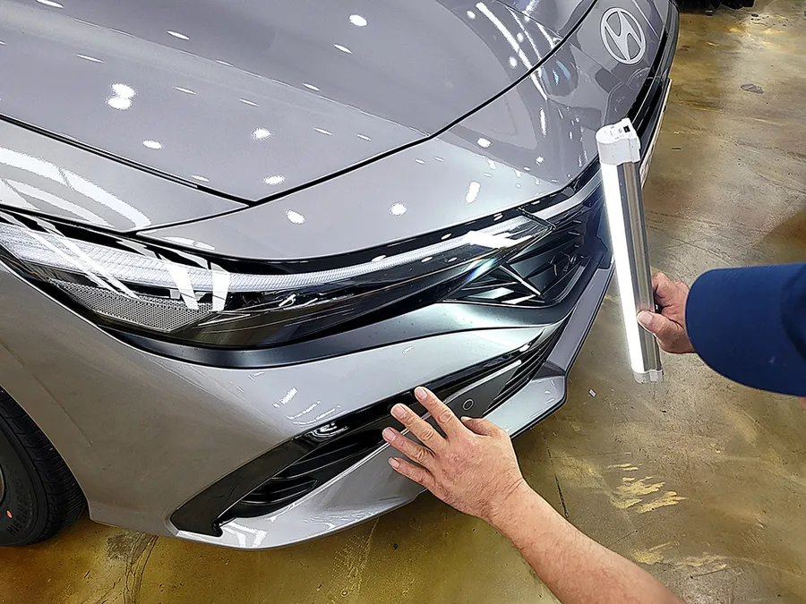 Hyundai Elantra CN7のカーフィルム施工事例|費用目安・仕上がり 施工写真 3-1
