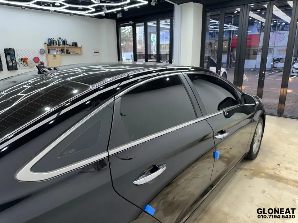 Hyundai Sonata LFのカーフィルム施工事例|費用目安・仕上がり 施工写真 4-1