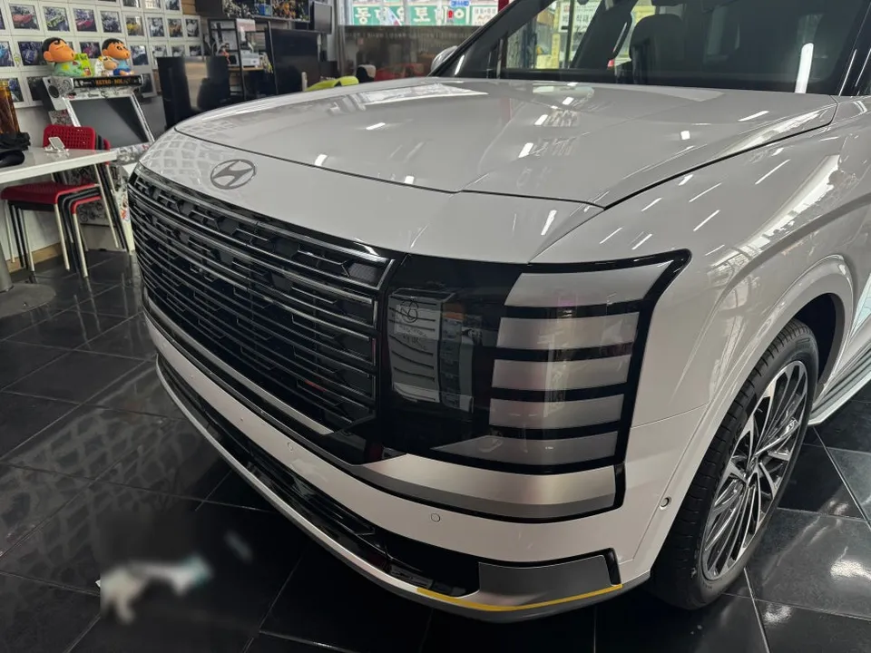 Hyundai Palisadeのカーラッピング事例|クローム除去で高級感UP 施工写真 2-2