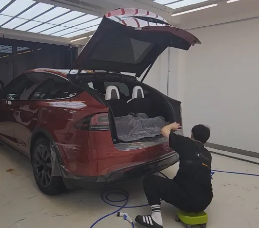 Tesla Model X PPF施工事例|費用目安と仕上がり 施工写真 1-2