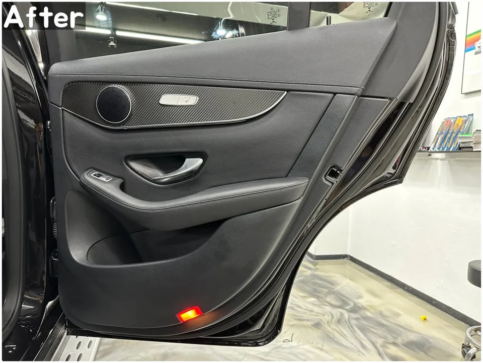 Mercedes-Benz GLC X253 vinyl wrap - Mercedes-Benz GLC Vinyl Wrap Review: Carbon Black Interior Transf photo 5