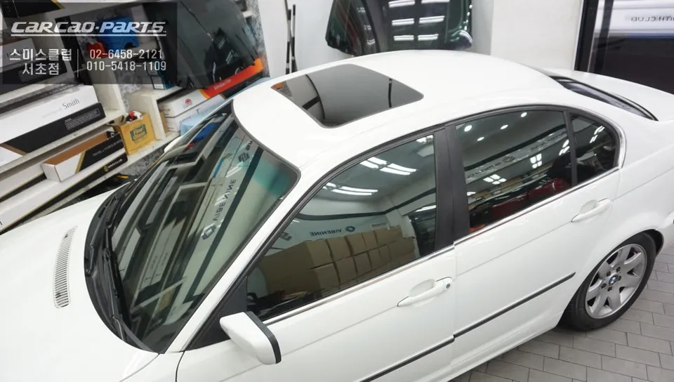 BMW 320i F30 window tinting - BMW 320i Window Tinting Review: Emerald Green Reflective Film photo 3