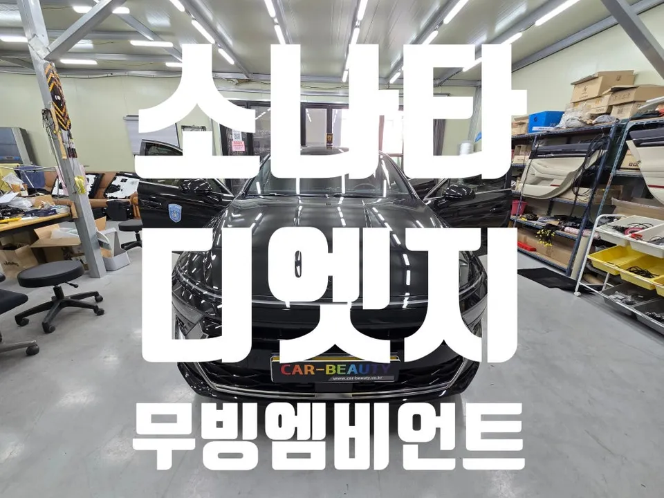 Hyundai Sonata DN8 ambient lighting installation result