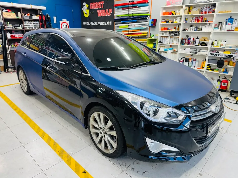 Hyundai i40のカーラッピング事例｜費用目安・仕上がり 施工写真 2-1