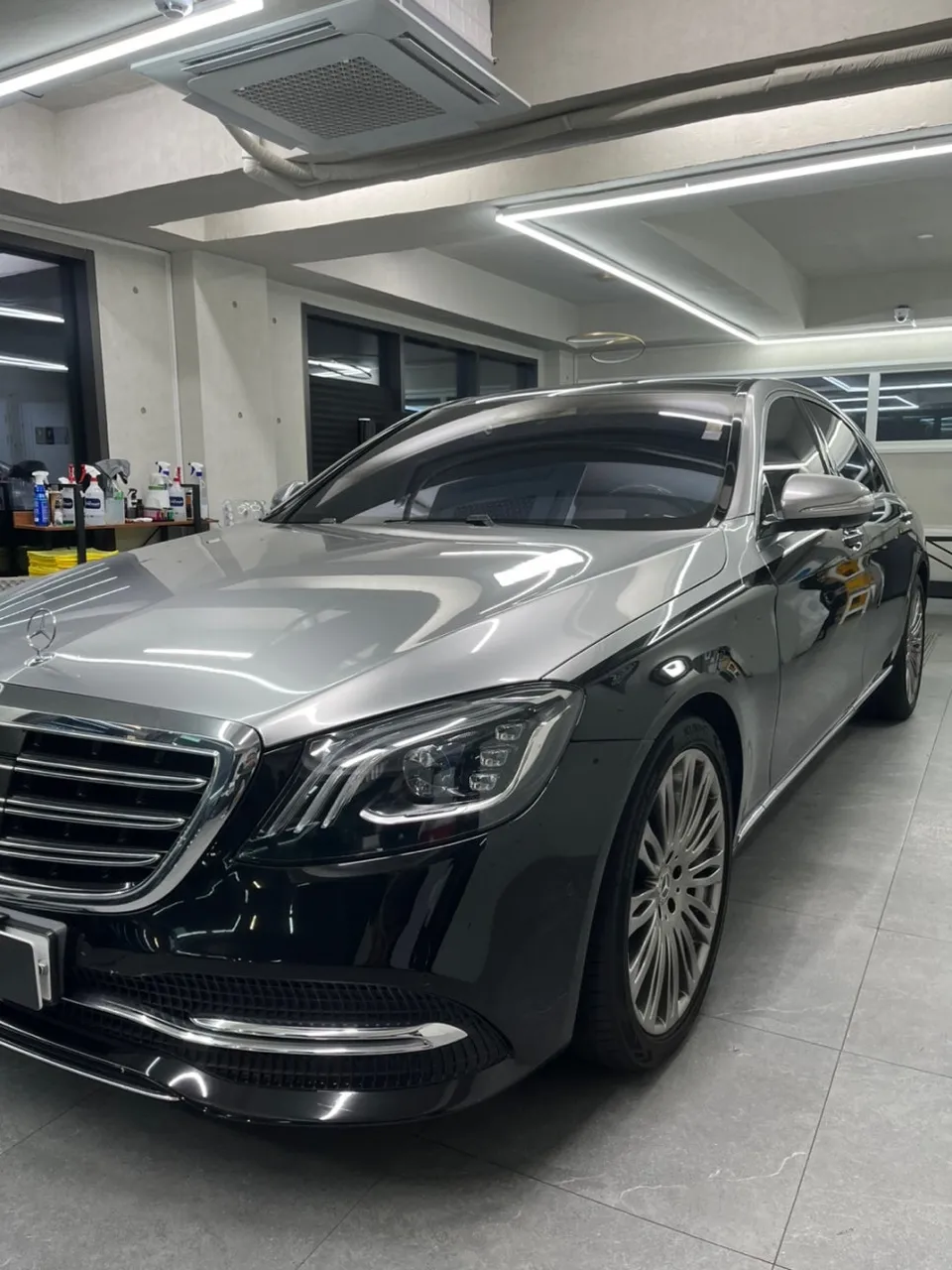 Mercedes-Benz S560 W223 vinyl wrap - Mercedes-Benz S560 Vinyl Wrap — Duotone Transform photo 4