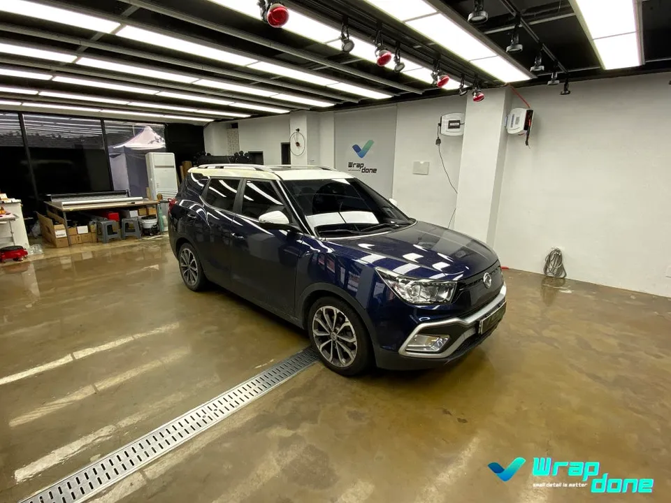 SsangYong Tivoli Airのカーラッピング事例｜費用目安・仕上がり 施工写真 2-1