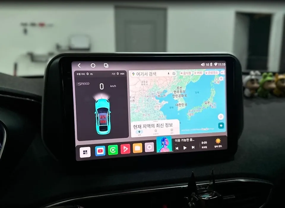 HyundaiのAndroid Auto・CarPlay取付事例 施工写真 1-2
