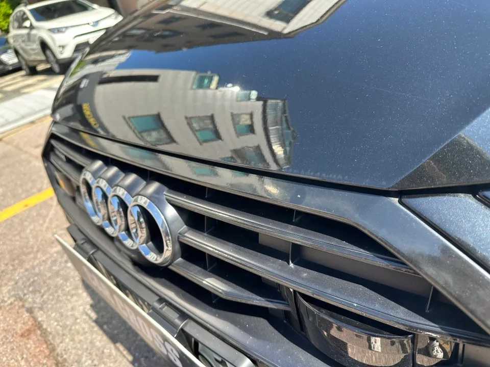 Audi A6のカーラッピング事例｜クロームパーツのブラックアウト 施工写真 3-2