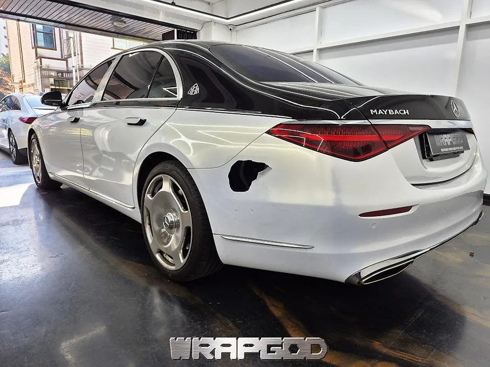 Mercedes-Benz S-Class Maybachのカーラッピング事例|費用目安・仕上がり 施工写真 1-2