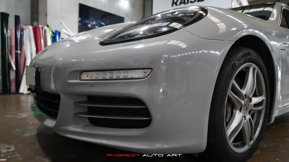 Porsche Panamera Vinyl Wrap Installation Review — Cost photo 2