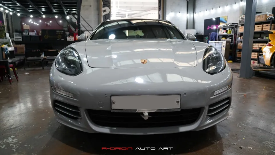 Porsche Panamera vinyl wrap - Porsche Panamera Vinyl Wrap Installation Review — Cost photo 3