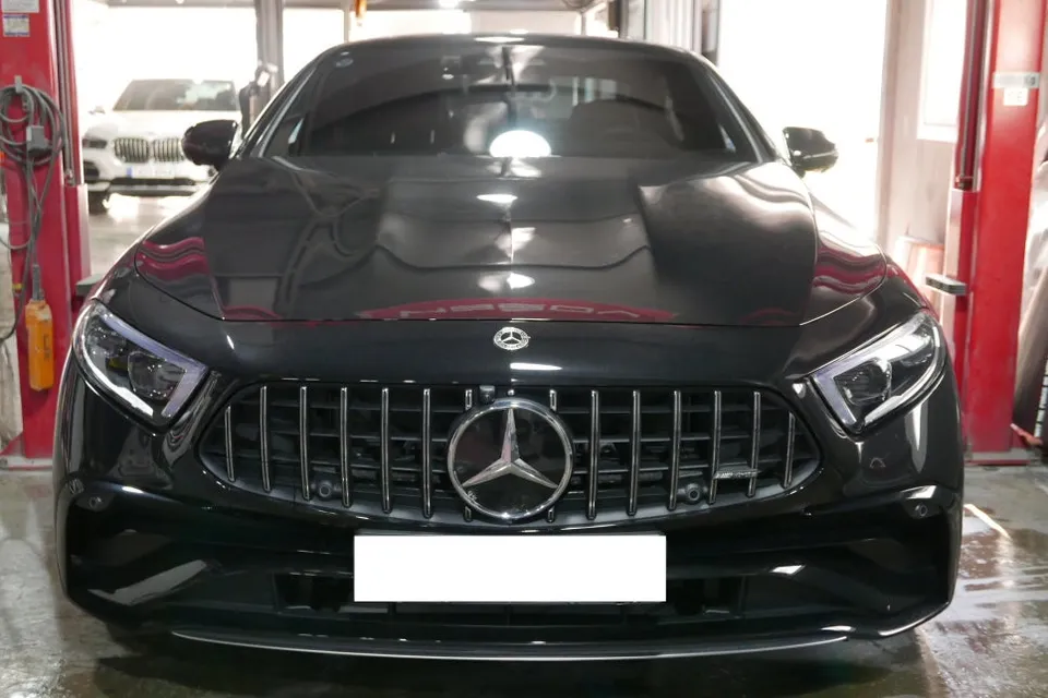 Mercedes-Benz SLS 53 caliper painting installation result