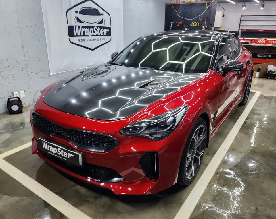 Kia Stinger vinyl wrap - Kia Stinger Venom Green Vinyl Wrap Review — Stunning Transformati photo 4