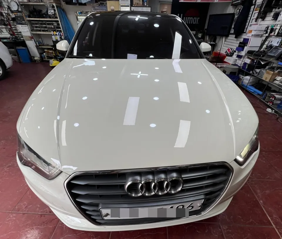 Audi A3 ambient lighting installation result