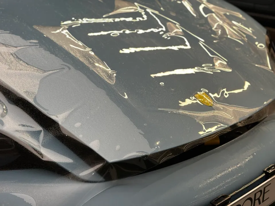 Porsche TaycanのPPF施工事例|韓国での実例 施工写真 4-2