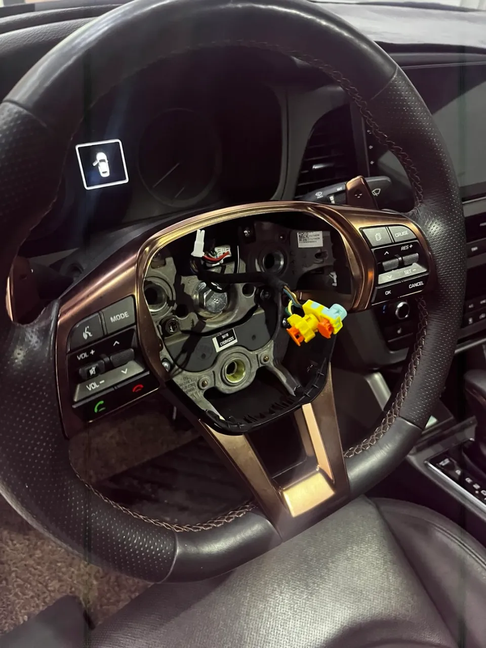 Hyundai Sonata LFのカーラッピング事例|3Mサテンダークグレー 施工写真 2-2