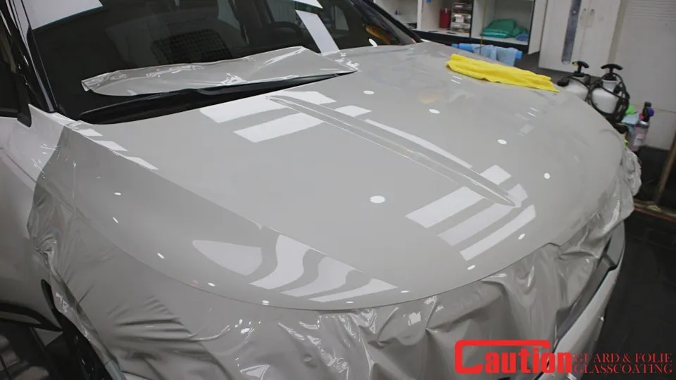 Kia Carnivalのカーラッピング事例｜高級感あるチョコグレー 施工写真 3-2