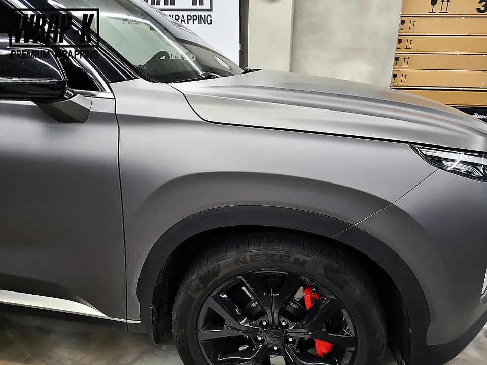 Hyundai Palisadeのカーラッピング事例|費用目安・仕上がり 施工写真 1-3