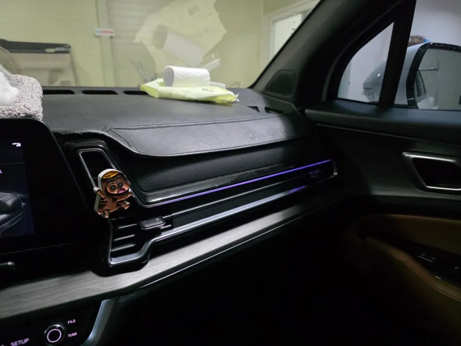 Kia Sportage ambient lighting installation result
