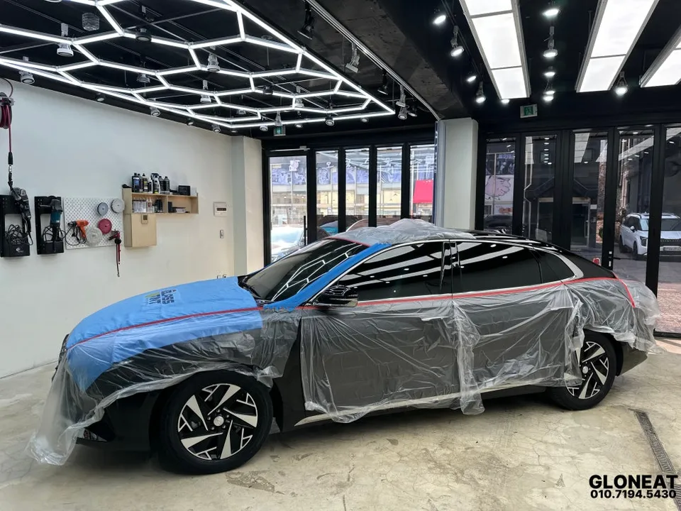 Hyundai Grandeur IGのカーフィルム施工事例|費用目安・仕上がり 施工写真 1-1