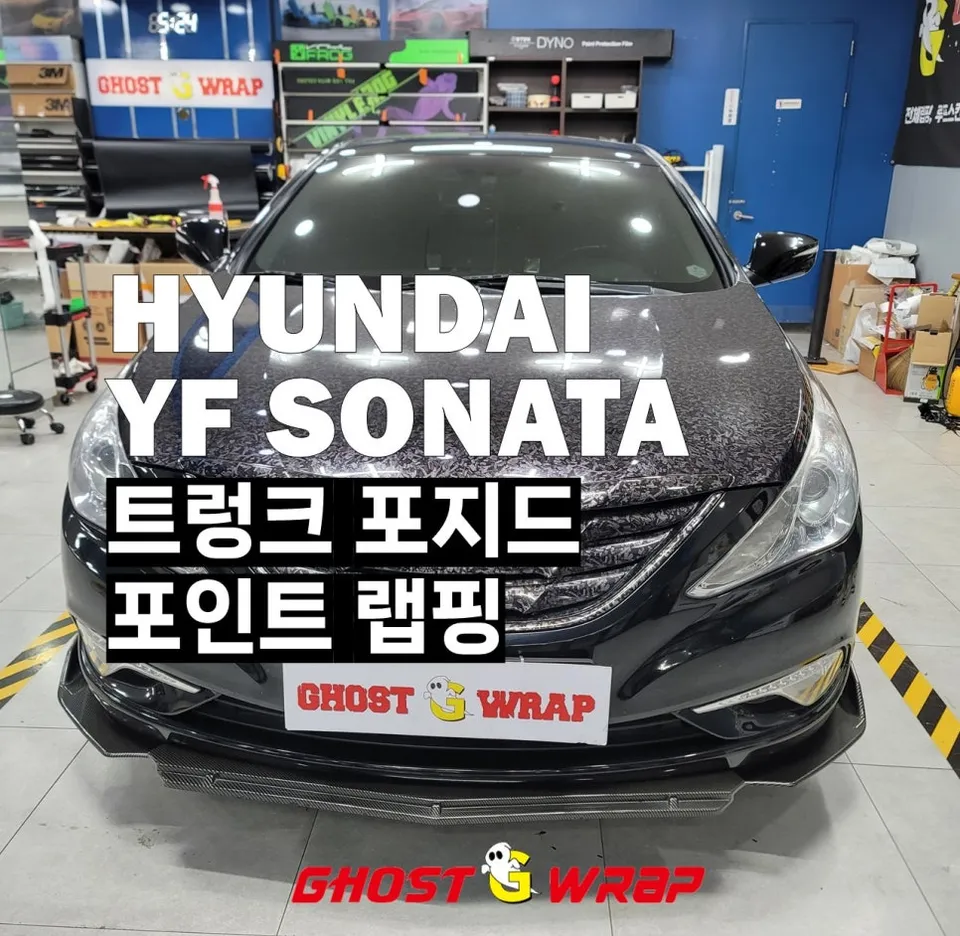 Hyundai Sonata vinyl wrap installation result