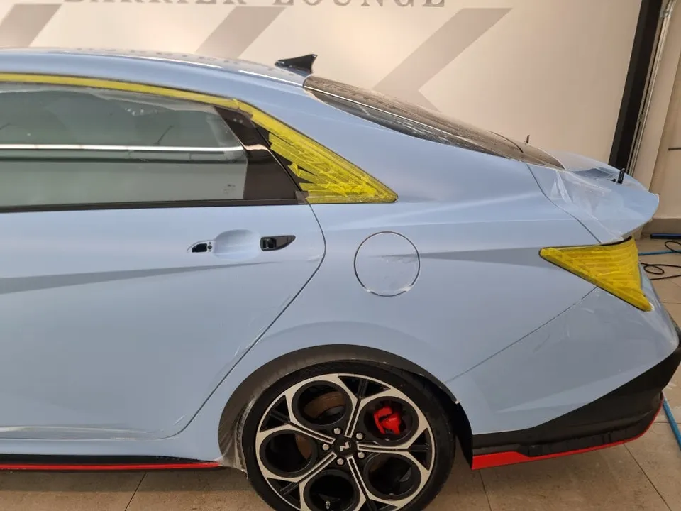 Hyundai Elantra NのPPF施工事例|無光フィルムで個性を演出 施工写真 3-2