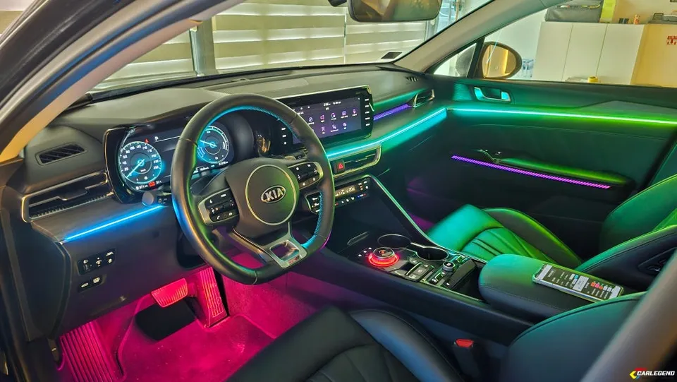 Kia K5 DL3 ambient lighting - Kia K5 DL3 Ambient Lighting Review - Enhanced Interior LEDs photo 3
