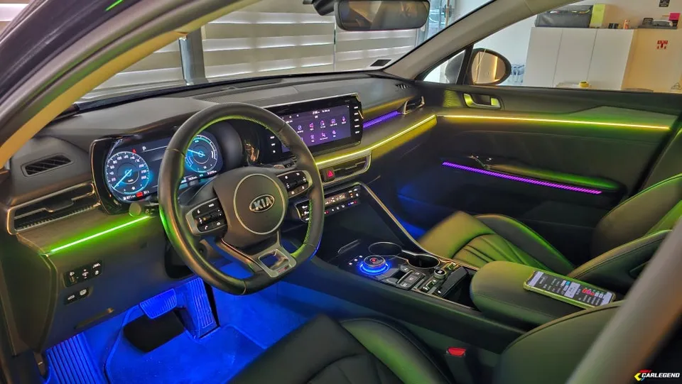 Kia K5 DL3 ambient lighting - Kia K5 DL3 Ambient Lighting Review - Enhanced Interior LEDs photo 4