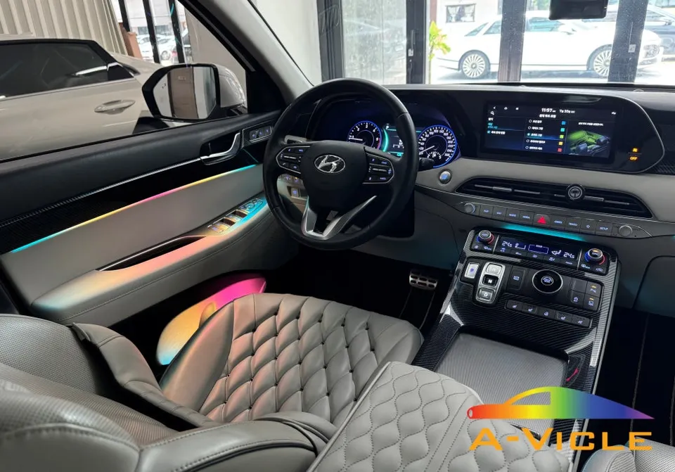 Hyundai Palisade ambient lighting installation result