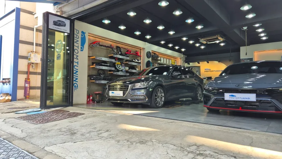 Genesis G80 DH lighting upgrade installation result